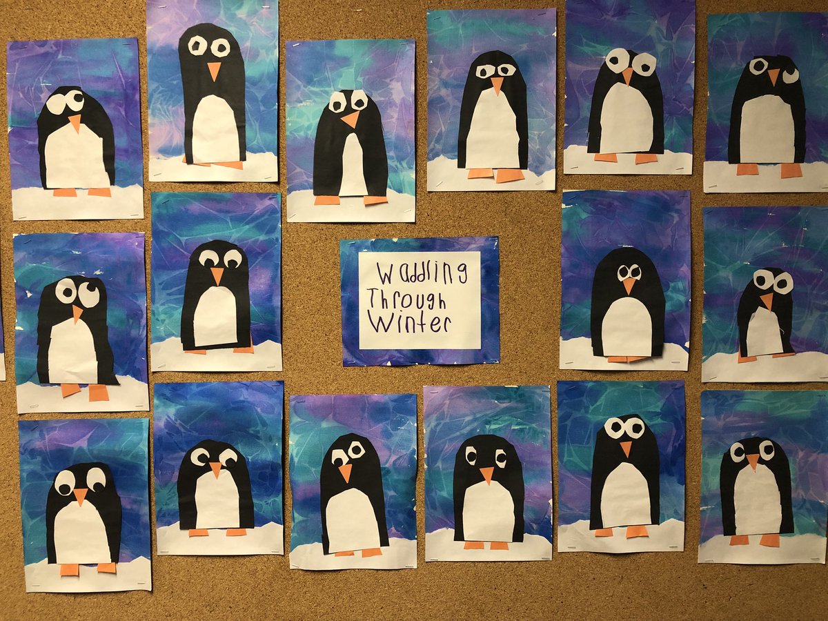 Our FDK <a href="/StMarysFalcons/">St. Mary's Falcons</a> present their penguins 🐧 who are waddling through winter.