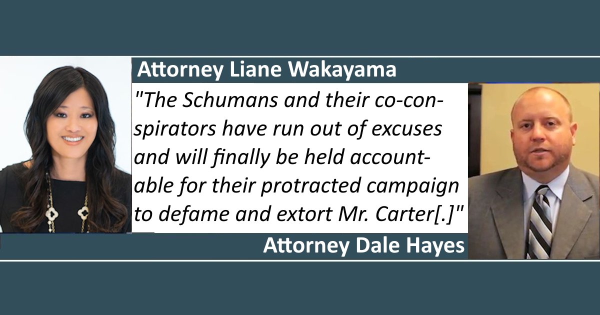 Katelyn <a href="/k_Newberg/">Katelyn Newberg</a> of the <a href="/ReviewJournal/">Las Vegas Review-Journal</a> covers "[t]he Supreme Court's rul[ing] in favor of <a href="/BackstreetBoys/">Backstreet Boys</a> singer <a href="/NickCarter/">Nick Carter</a> [], [upholding] a decision that allows him to countersue [<a href="/MelissaSchuman/">MelissaSchuman</a>,] [1 of 3] wom[e]n who has accused him of sexual assault." Judge Joe Hardy is