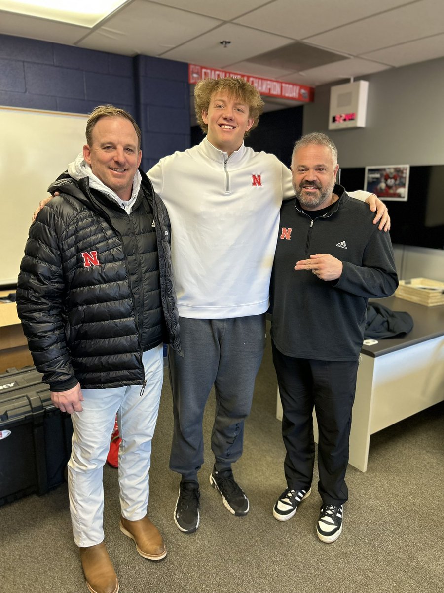 Camden Jensen (@cam_jensen97) on Twitter photo Thank you <a href="/CoachMattRhule/">Matt Rhule</a> for stopping by on your birthday and <a href="/Coach_Satt/">Marcus Satterfield</a> for stopping by this morning to talk <a href="/HuskerFootball/">Nebraska Football</a> with me and my family! <a href="/warriorqbcoach/">Warren McCarty</a> <a href="/CoachTylerK/">Tyler Knoblock</a> <a href="/Heritagefootbal/">Heritage Football</a> Thank you <a href="/CoachMattRhule/">Matt Rhule</a> for stopping by on your birthday and <a href="/Coach_Satt/">Marcus Satterfield</a> for stopping by this morning to talk <a href="/HuskerFootball/">Nebraska Football</a> with me and my family! <a href="/warriorqbcoach/">Warren McCarty</a> <a href="/CoachTylerK/">Tyler Knoblock</a> <a href="/Heritagefootbal/">Heritage Football</a>