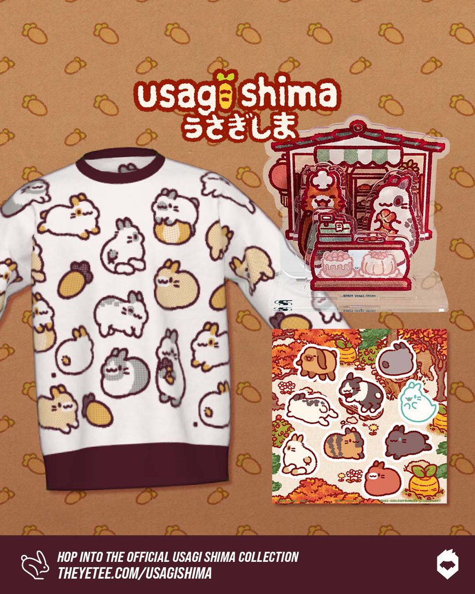 You look like you could use a bunny, would you like a bunny? 🐇 ICYMI we updated our official Usagi Shima collection with new (and super adorable) merch! Available now from the Yeteemart: https://t.co/LOAtBNb1SS 
