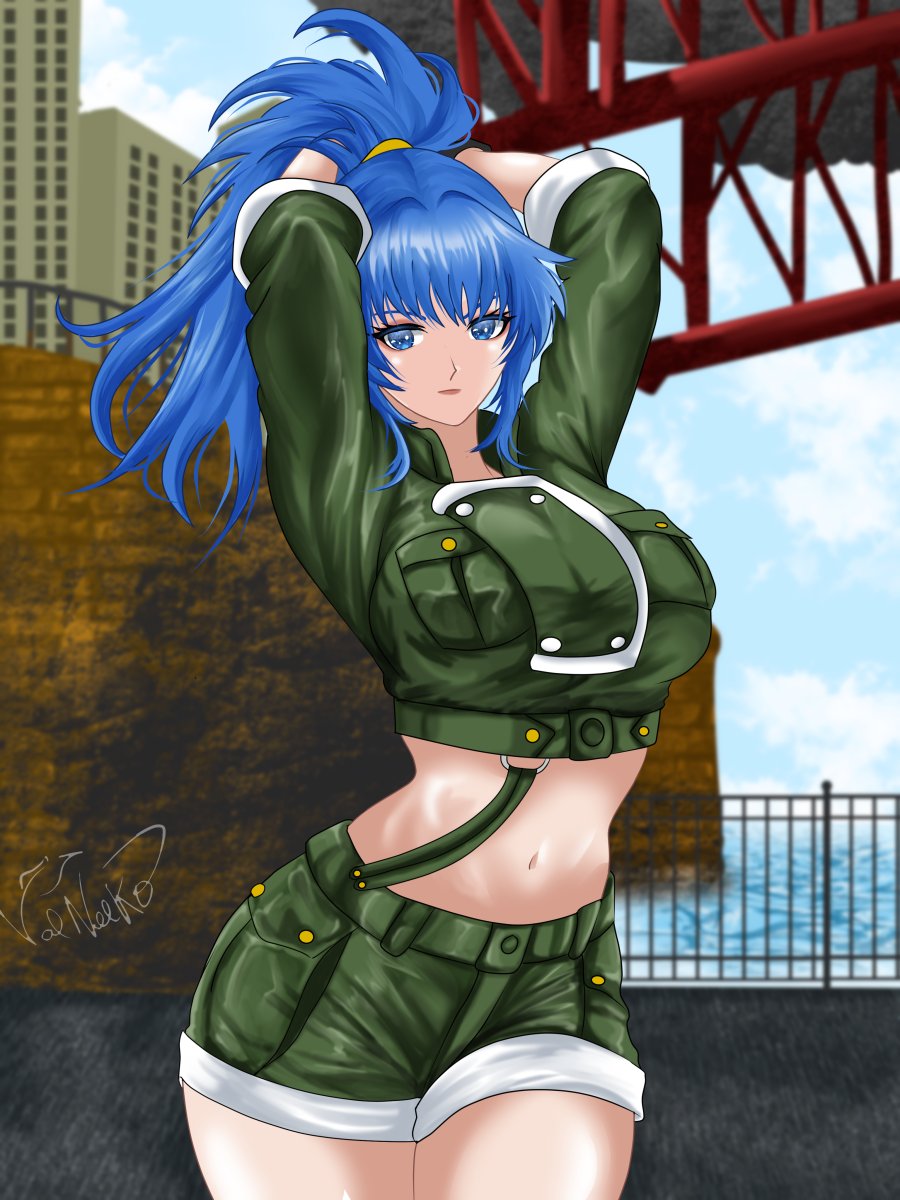 Art Leona🔥 KOF´96   

#格ゲーキャラ描こうぜ #SNK #kof