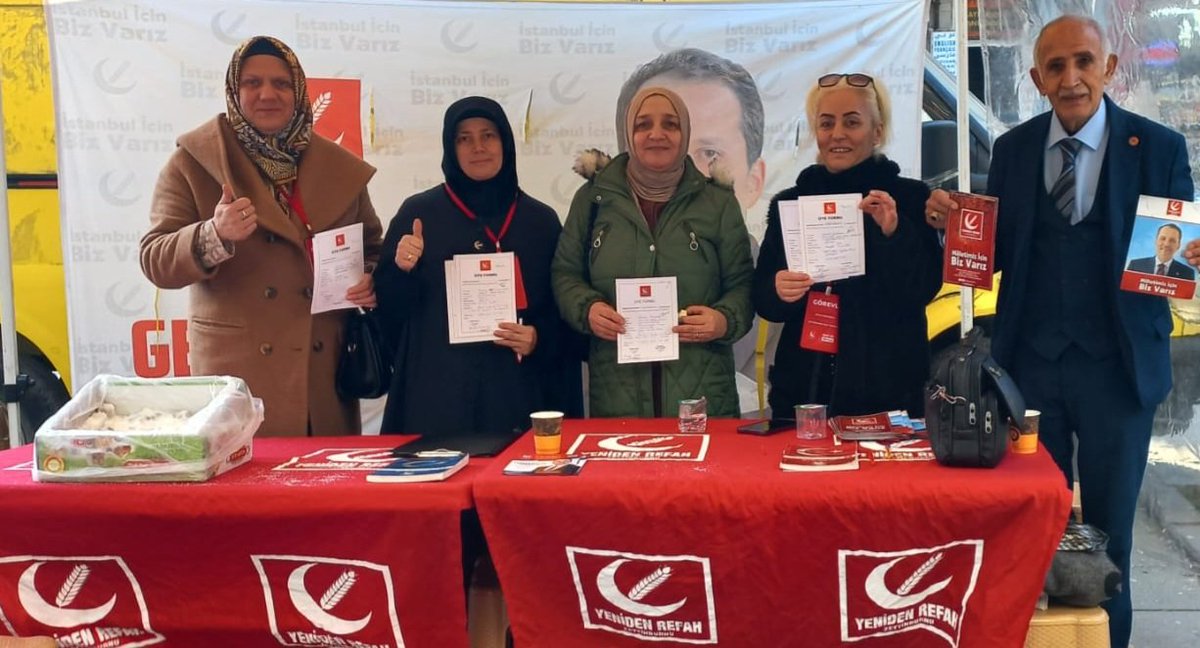 refahkadinist's tweet photo. Yeniden Refah Partisi İstanbul İl Kadın Kolları olarak Üye çalışmalarımıza hız kesmeden Zeytinburnu ilçemizde devam ediyoruz
İlçe Başkanımız Sn Selma KURTOĞLU Hanımefendiye il ve ilçe teşkilat mensuplarımıza teveccüh gösteren  Üye olarak destek veren  Halkımıza teşekkür ediyoruz https://t.co/qEy6oEGflq