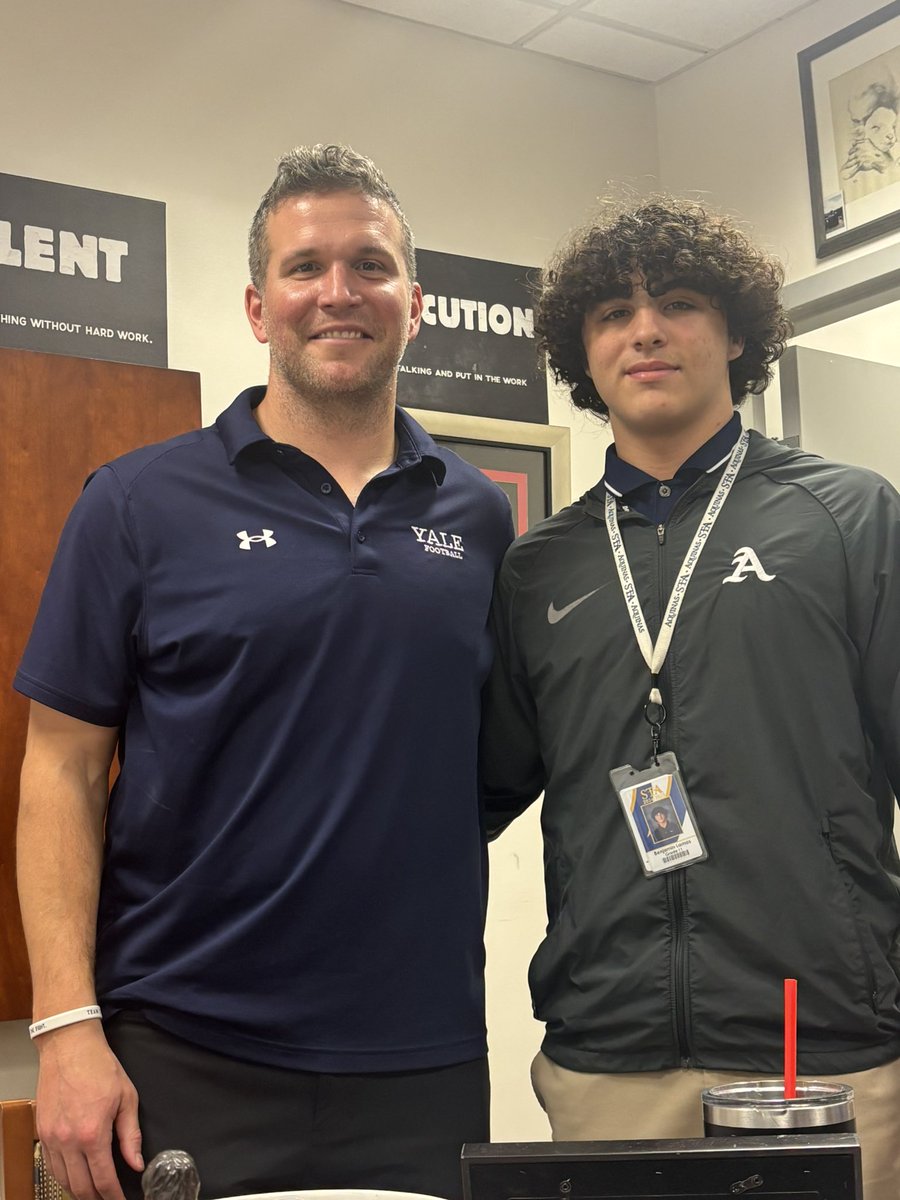Benjamin Lamas (@ben_lamas0) on Twitter photo Thank you <a href="/yalefootball/">Yale Football</a> for stopping by and showing love!
<a href="/STA_Football/">Aquinas Football</a> <a href="/CoachHarriott/">Roger Harriott</a> <a href="/J_Nelson1/">Coach</a> Thank you <a href="/yalefootball/">Yale Football</a> for stopping by and showing love!
<a href="/STA_Football/">Aquinas Football</a> <a href="/CoachHarriott/">Roger Harriott</a> <a href="/J_Nelson1/">Coach</a>