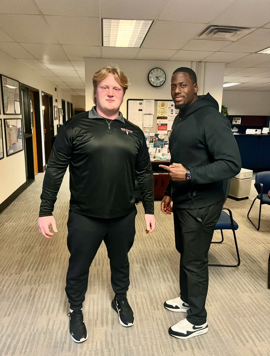 Thank you <a href="/_CoachWilks/">Ben Wilkerson</a> for coming to see me today! <a href="/FORDHAMFOOTBALL/">Fordham Football</a>