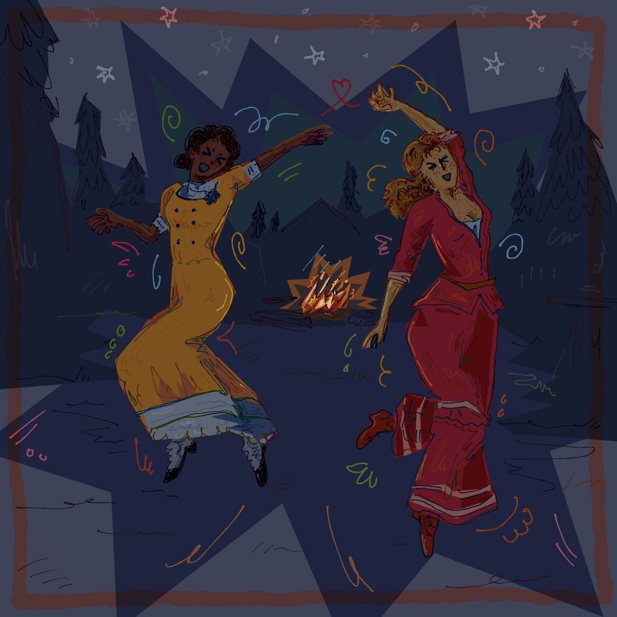 arfur67245's tweet photo. wat if we were dancing like fairies together #rdr2 #tillybeth https://t.co/hI6fGbjjZM