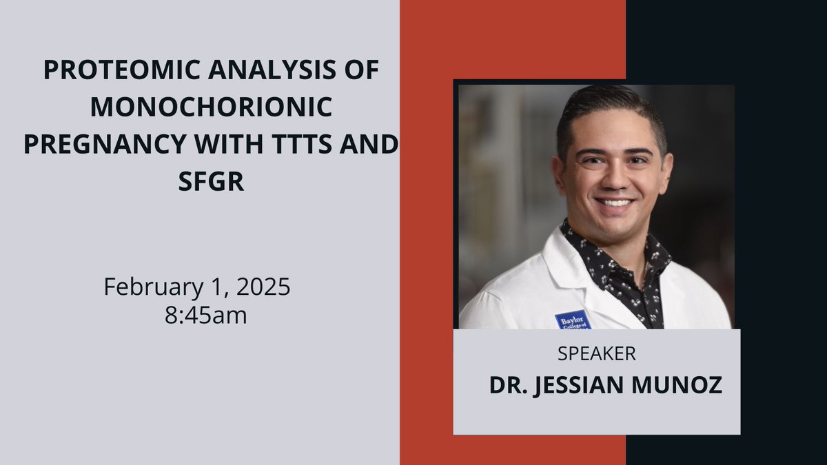 Texas Children's Fetal Center (@tchfetalcenter) on Twitter photo Join Dr. Jessian Munoz at 8:45 am for Proteomic Analysis of #Monochorionic Pregnancy with #TTTS and #sFGR during the ##Fetus and #FetalIntervention Oral Session. <a href="/MySMFM/">SMFM</a> #smfm25 <a href="/bcmhouston/">BCMHouston</a> <a href="/TxChildrensATX/">Texas Children's</a> Join Dr. Jessian Munoz at 8:45 am for Proteomic Analysis of #Monochorionic Pregnancy with #TTTS and #sFGR during the ##Fetus and #FetalIntervention Oral Session. <a href="/MySMFM/">SMFM</a> #smfm25 <a href="/bcmhouston/">BCMHouston</a> <a href="/TxChildrensATX/">Texas Children's</a>