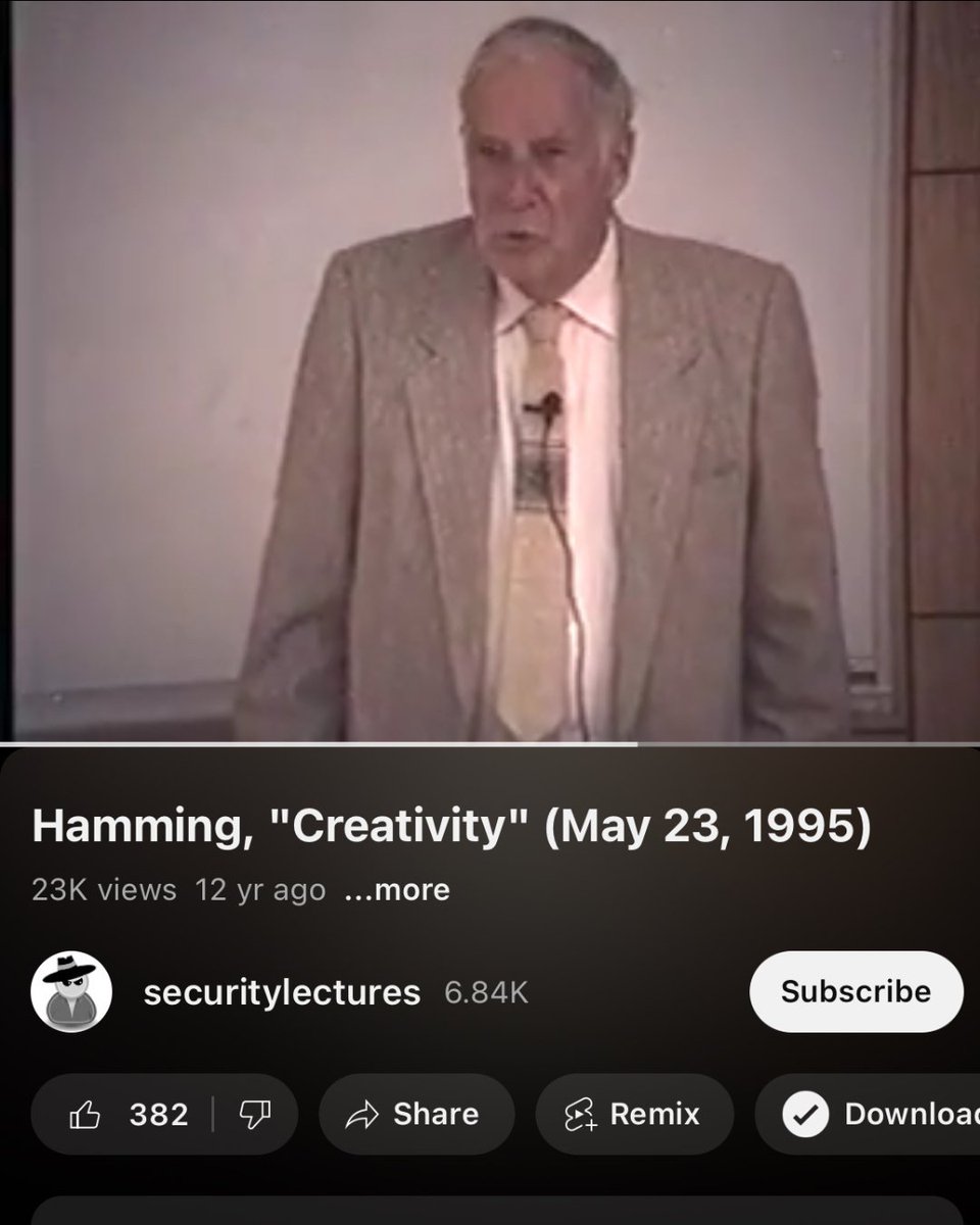 theJayAlto's tweet image. this is an insanely underrated lecture on how to improve your creativity and original thinking