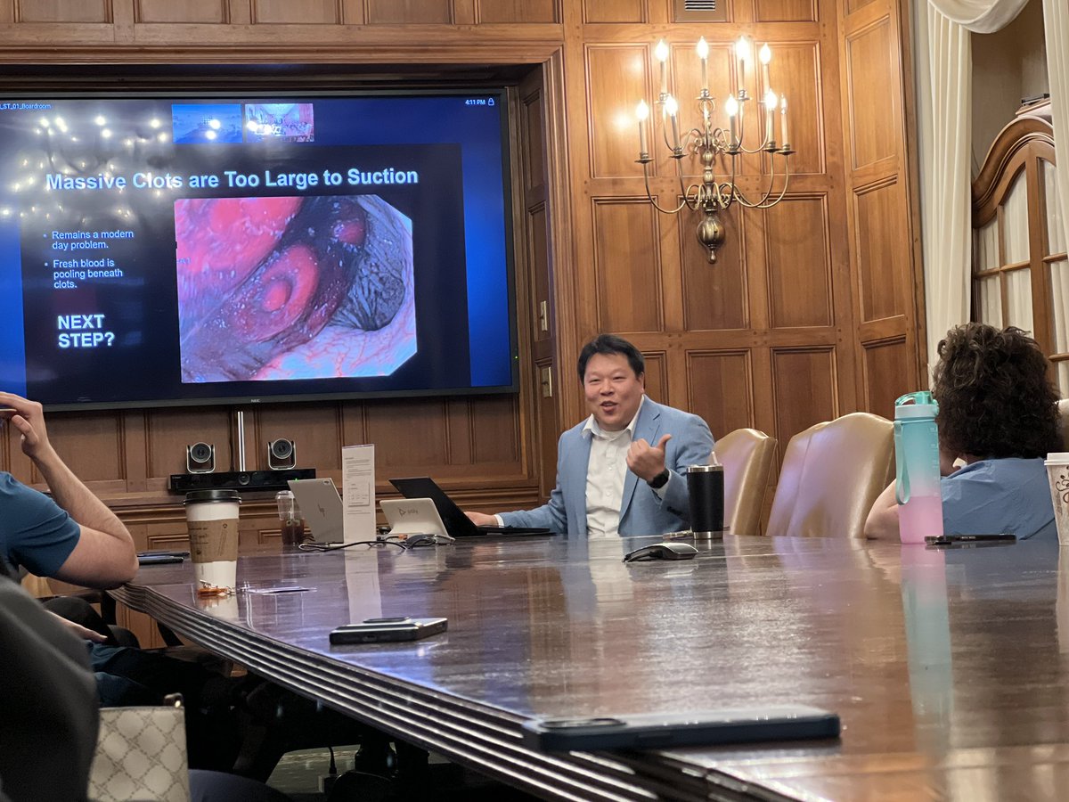 Akash Gadani (@akashgadanimd) on Twitter photo The one and only <a href="/DrBloodandGuts/">Andy Tau, MD</a> giving a glorious Grand Rounds <a href="/AHNGastro/">AHN Gastroenterology, Hepatology and Nutrition</a> and dropping pearls of knowledge about how handle difficult endoscopic hemostasis cases! <a href="/SaadJavedMD/">Saad Javed, MD</a> <a href="/GKochharMD/">Gursimran Kochhar MD</a> <a href="/JalaluddinUmar/">Jalaluddin Umar MD</a> <a href="/MohamedEisaMD/">Mohamed Eisa, MD, DABOM</a> <a href="/AdamKichlerDO/">Adam Kichler, DO MEd</a> <a href="/AHNtoday/">AHN</a> The one and only <a href="/DrBloodandGuts/">Andy Tau, MD</a> giving a glorious Grand Rounds <a href="/AHNGastro/">AHN Gastroenterology, Hepatology and Nutrition</a> and dropping pearls of knowledge about how handle difficult endoscopic hemostasis cases! <a href="/SaadJavedMD/">Saad Javed, MD</a> <a href="/GKochharMD/">Gursimran Kochhar MD</a> <a href="/JalaluddinUmar/">Jalaluddin Umar MD</a> <a href="/MohamedEisaMD/">Mohamed Eisa, MD, DABOM</a> <a href="/AdamKichlerDO/">Adam Kichler, DO MEd</a> <a href="/AHNtoday/">AHN</a>