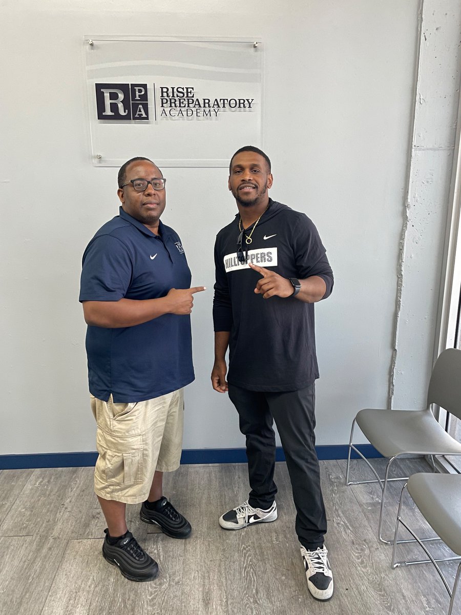 Thank you to Western Kentucky University Co-Defensive Coordinator <a href="/CoachDBrown27/">Coach Von Brown</a> for visiting Rise Preparatory Academy.