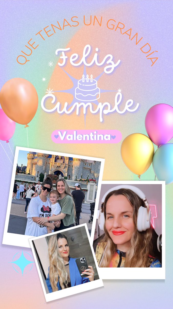 Muy Feliz Cumple A Una Personita Muy Especia Para Mil!!
Valen Sos Una Gran Persona,Con Un Corazón Inmenso,Sos Mágica,Siempre Estás Ahí,Con Tus Hermosas Palabras Y Tus Consejos,Sos Muy Buena Y Amable,Por Eso Deseo Que Seas Muy Feliz Hoy Y Siempre!! Te Quiero Mucho!! 

#ValenGodDay
