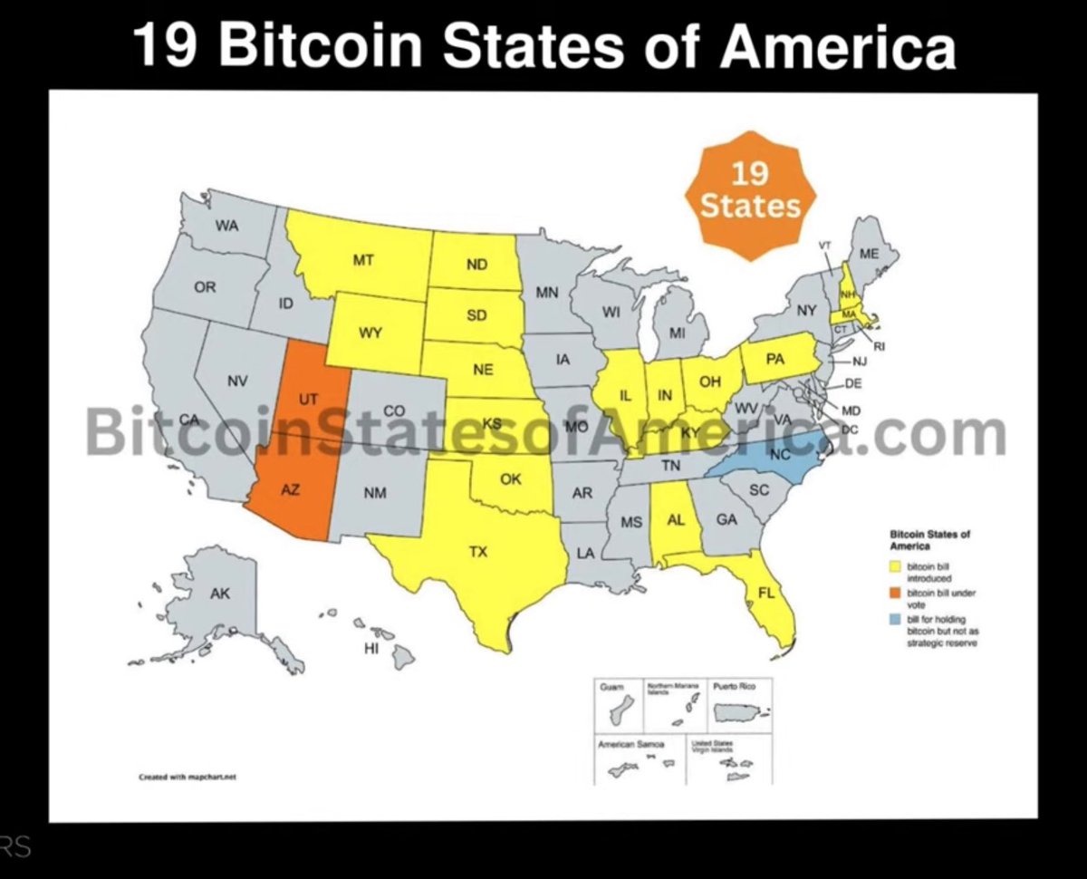 brianmsc's tweet image. 19 #Bitcoin States of America why are they overwhelmingly Republican states? (Thanks to #InvestAnswers)