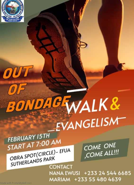 victoria_dogbe's tweet photo. Counseling Dates 
15th -19th February 2025🔥🔥

Walk Date 
15th  Feb 2025 
Start point -OBRA SPOT CIRCLE 
END POINT -Efua Sutherland Park 🔥🔥

#NyameSomafoYawoh🙏
#FaithHealersMission
#OutOfBondageWalk✅ https://t.co/susvr78l1k