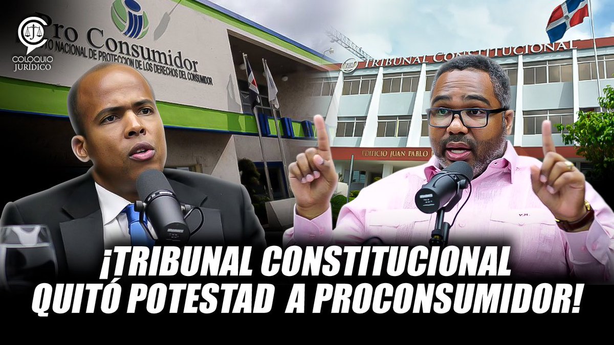 Víctor Eddy Mateo Vásquez (@victoreddymateo) on Twitter photo Nuestra próxima entrega será con el jurista y destacado académico <a href="/jesuspmarmolejo/">JesusPerezMarmolejos</a> <a href="/PerezMarmolejos/">Pérez Marmolejos</a> , con quien abordaremos el reciente fallo del <a href="/TribunalConstRD/">TCRD</a>, en torno a la potestad sancionadora de <a href="/ProConsumidorRD/">ProConsumidor</a>, así como el origen y evolución del Derecho del Consumidor o Nuestra próxima entrega será con el jurista y destacado académico <a href="/jesuspmarmolejo/">JesusPerezMarmolejos</a> <a href="/PerezMarmolejos/">Pérez Marmolejos</a> , con quien abordaremos el reciente fallo del <a href="/TribunalConstRD/">TCRD</a>, en torno a la potestad sancionadora de <a href="/ProConsumidorRD/">ProConsumidor</a>, así como el origen y evolución del Derecho del Consumidor o