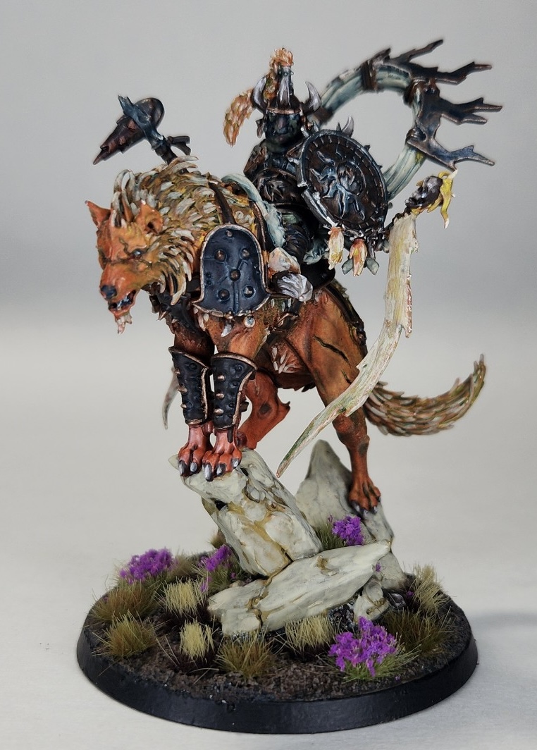 Thanks to GW for sending Droggz and Jaggedsnarl along to us <a href="/TheMortalRealms/">The Mortal Realms</a> I could not resist painting them up.  I chose to paint Jaggedsnarl as the focus as he's the smart one.  I loved painting up this mini.  It's so cool! 
#AdWIP

#GloomspiteGitz

#WarhammerCommunity