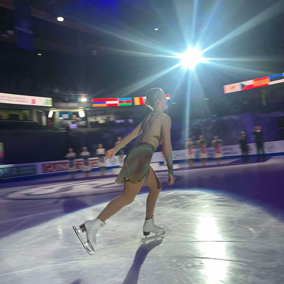 AlarKaris's tweet photo. Congratulations, Niina Petrõkina! European Champion on home ice – a remarkable achievement that makes all of #Estonia proud. I called to congratulate her – an outstanding performance &amp; a historic moment for our sport! #EuroFigure #NiinaPetrokina https://t.co/v6a6cGBHWy