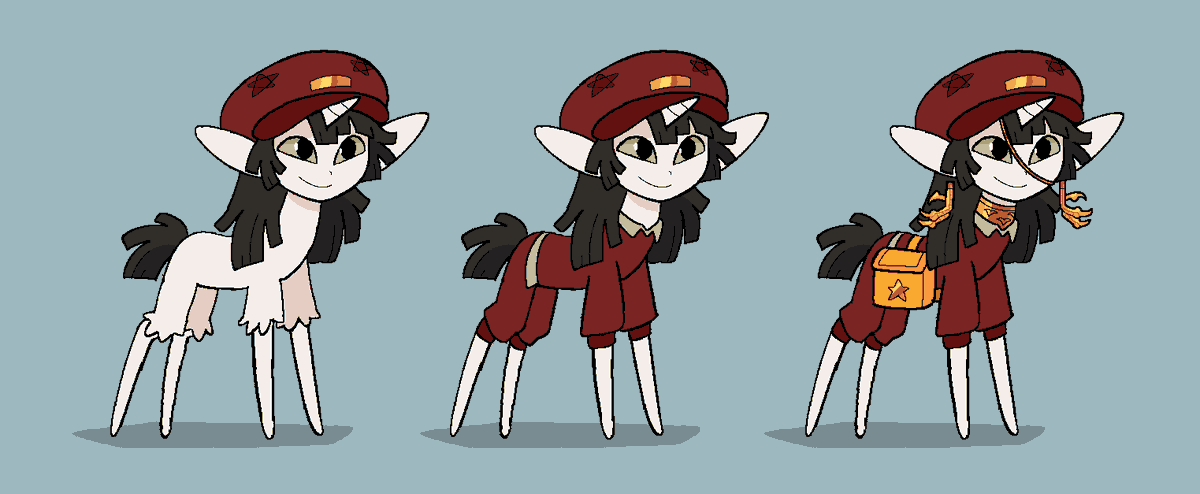 SpidersAccident's tweet photo. concept art of a horse character for a wizard comic. #horseproblems https://t.co/JGIzEfFjrp