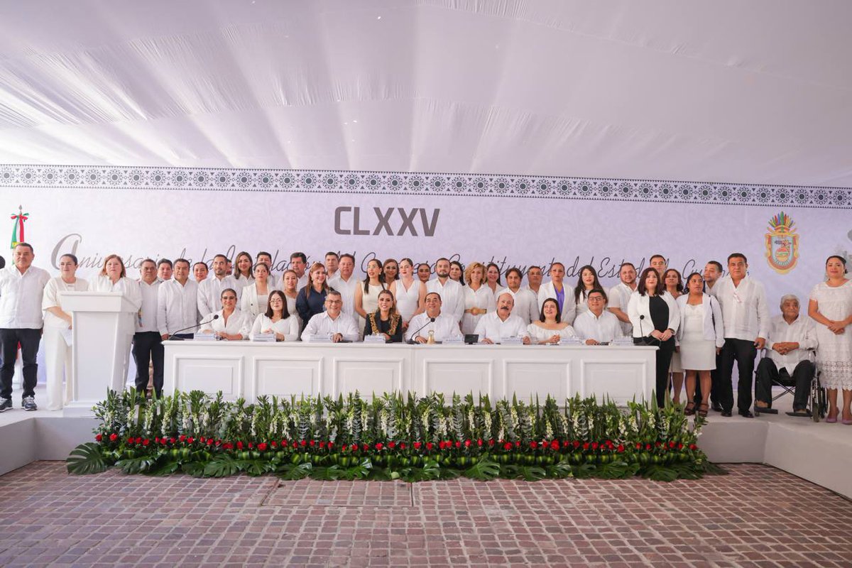 EvelynSalgadoP's tweet photo. Desde #Iguala, mi querida tierra natal, conmemoramos con orgullo el 175° aniversario de la instalación del Congreso Constituyente de Guerrero. (1/2) https://t.co/sMW6IiANQf