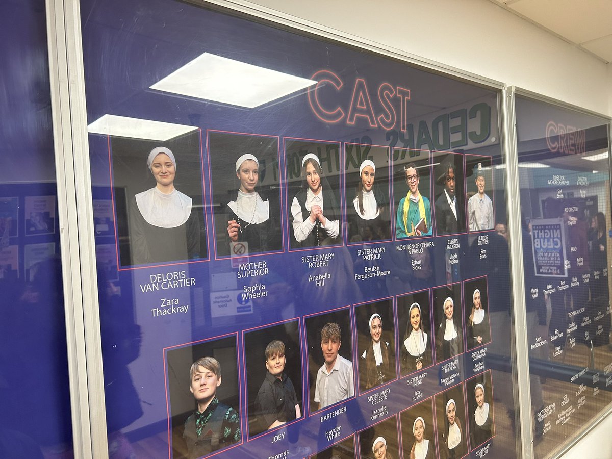 Thanks <a href="/Cedars_Upper/">Cedars Upper School</a> <a href="/mjpGibbs/">Mark Gibbs</a> for inviting me to tonight’s final night of Sister Act. Just what I needed after a difficult day and a tricky week. The singing nuns gave me divine inspiration! My boys enjoyed it. Great to see the senior staff all there supporting too 👍.