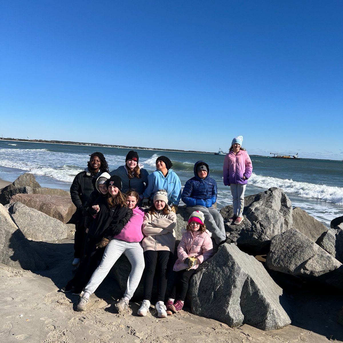 Troops #202, #2182 and #3003 braved the cold to help protect the coast at Fort Macon State Park! 🌊 Earlier this month, they teamed up with a park ranger to move Christmas trees into the dunes—helping prevent sand erosion and support vegetation growth. Great work, Girl Scouts!