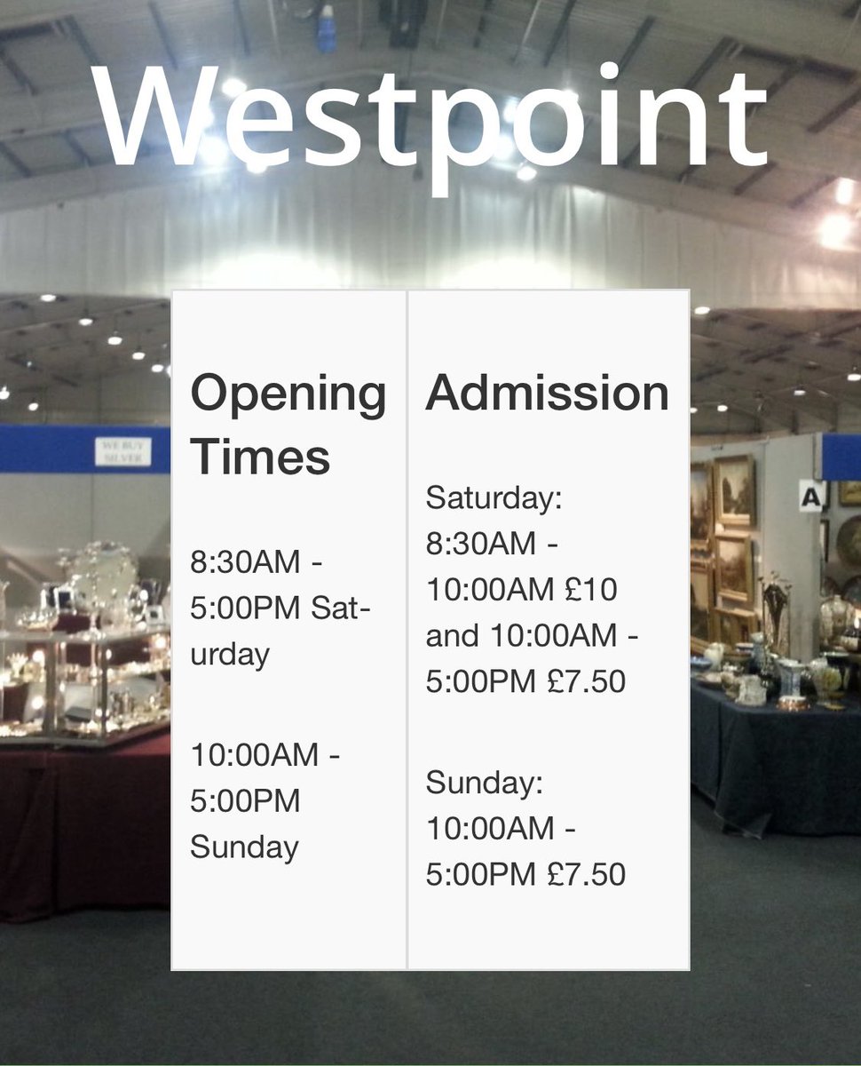 krAntiques's tweet photo. ..Exeter bound for next weekends super @continuityfairs at the wonderful @WestpointExeter https://t.co/EadzdzJY83