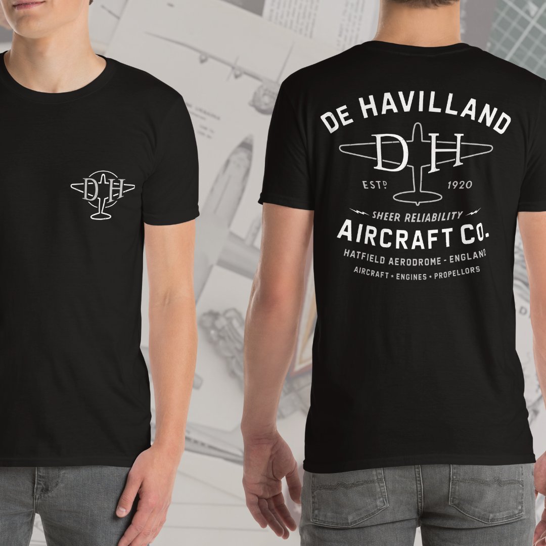 909ApparelCo's tweet photo. ⚡️ Introducing our de Havilland Legacy Back-Print T-Shirt, inspired by mid-century de Havilland Adverts

🌐 Now Available Worldwide: https://t.co/zMSUM7cPgh

#dehavilland #dragonrapide #dh88comet #dh60moth #dehavillandaircraft #dh100vampire #wwii #ww2 #aviation #909apparel https://t.co/pvQGhKQqOb