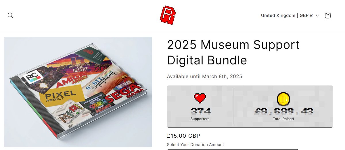 What a day! Our museum fundraiser is fast approaching £10,000 of support. 
We're all very humbled, and determined to make every £ count in creating the new space to preserve and restore as much gaming history as we can.
You can support us here 🙏: rmcretro.store/products/retro…