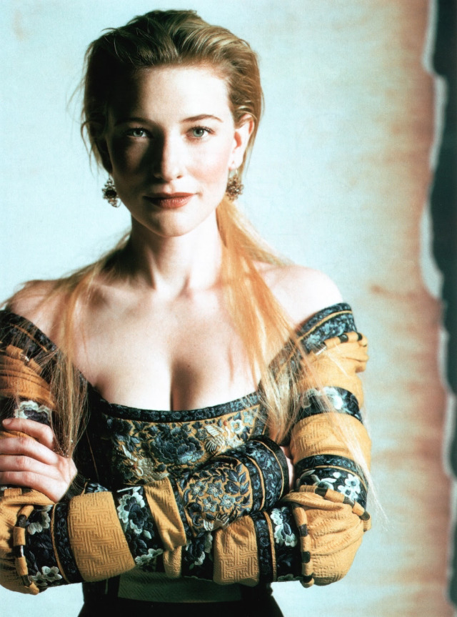 TheCinesthetic's tweet photo. Cate Blanchett by Karl Lagerfeld for Harper’s Bazaar, 1998. https://t.co/4EpBQHMb9b