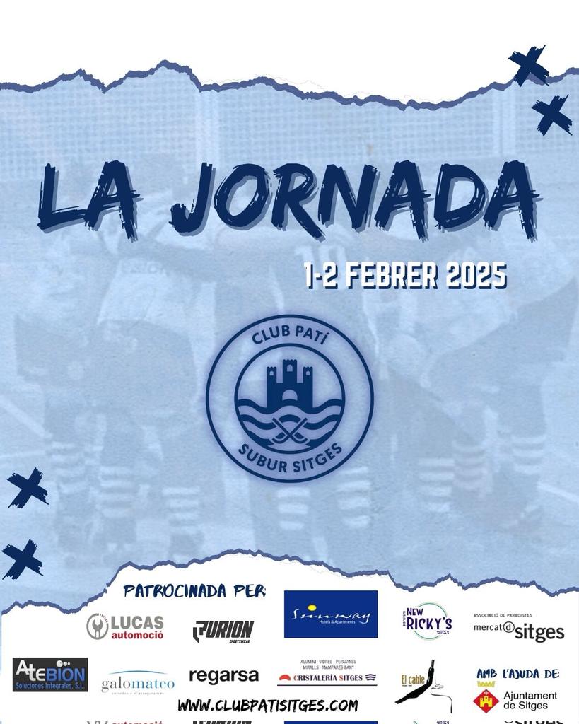 HoqueiSitges's tweet photo. 📅⏰🏑🛼Partits de la jornada (1 i 2 de febrer de 2025)

ℹ️ https://t.co/qWTCh3y4Lw

📸 https://t.co/BEy7JXlOMJ

📸https://t.co/0t9K2HJQ2I

Som-hi, equips! Som-hi, Sitges!! 💪💙🤍

#hoqueipatins #hockey #hockeysobrepatines #rinkhockey #hoqueiempatins #hoqueisitges #hoquei #Sitges https://t.co/7tFYNxhviX