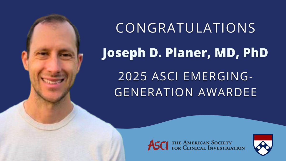 Penn Medicine CSO (@pennmedcso) on Twitter photo Congratulations to <a href="/JoePlaner/">Joe Planer</a> (<a href="/PennPulmonary/">PennPulmonaryFellowship</a>) on being named a 2025 <a href="/the_asci/">ASCI</a> Emerging-Generation Awardee! Learn more about Dr. Planer & his work here➡️ tinyurl.com/bdfk25eh <a href="/MorriseyLab/">MorriseyLab</a> Congratulations to <a href="/JoePlaner/">Joe Planer</a> (<a href="/PennPulmonary/">PennPulmonaryFellowship</a>) on being named a 2025 <a href="/the_asci/">ASCI</a> Emerging-Generation Awardee! Learn more about Dr. Planer & his work here➡️ tinyurl.com/bdfk25eh <a href="/MorriseyLab/">MorriseyLab</a>