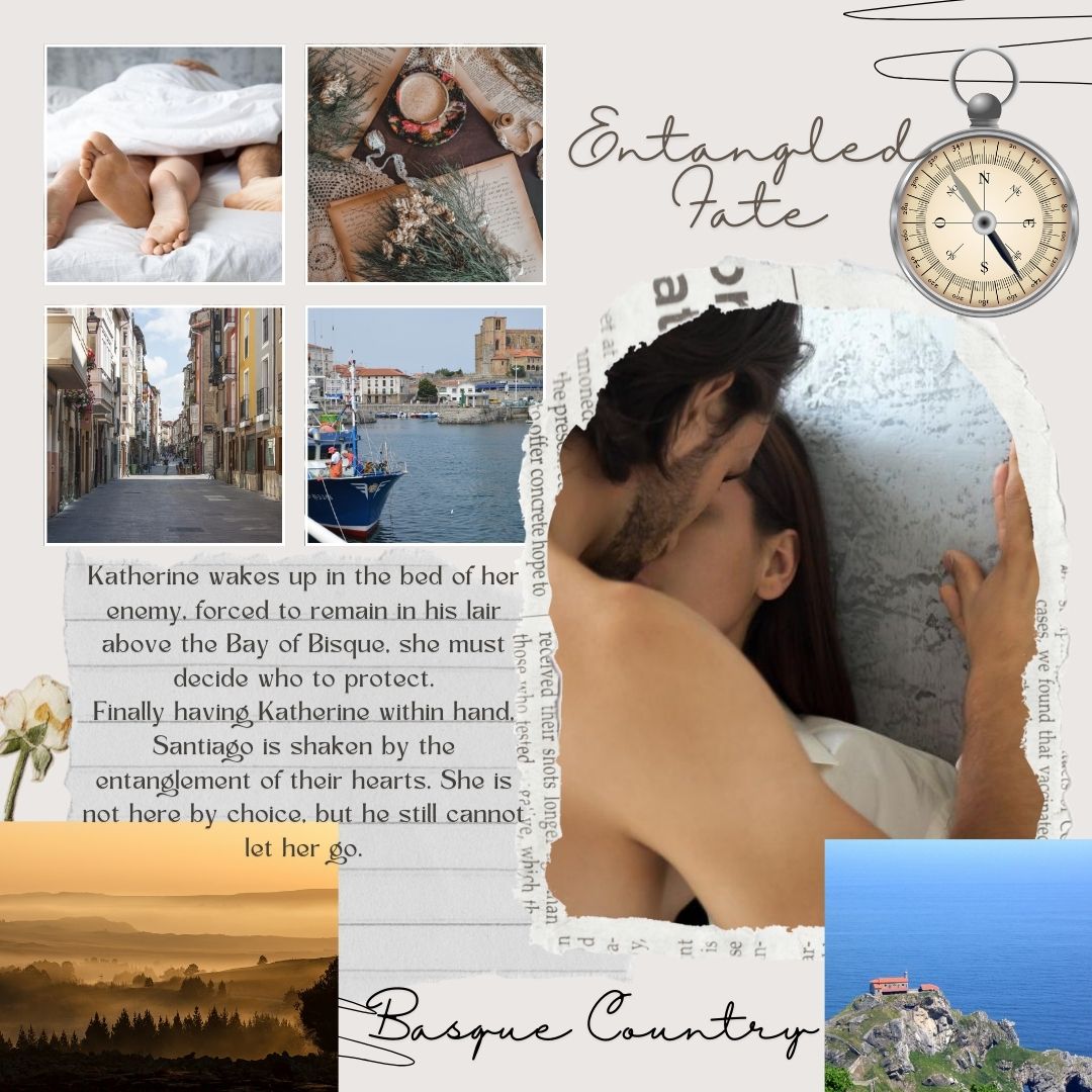 Escape into the worlds of cultural fusion travel romance books. ENTANGLED FATE. BOOK ONE. BASQUE COUNTRY. subscribepage.com/y6s7s5 #romancebooks #amreading #readingcommunity