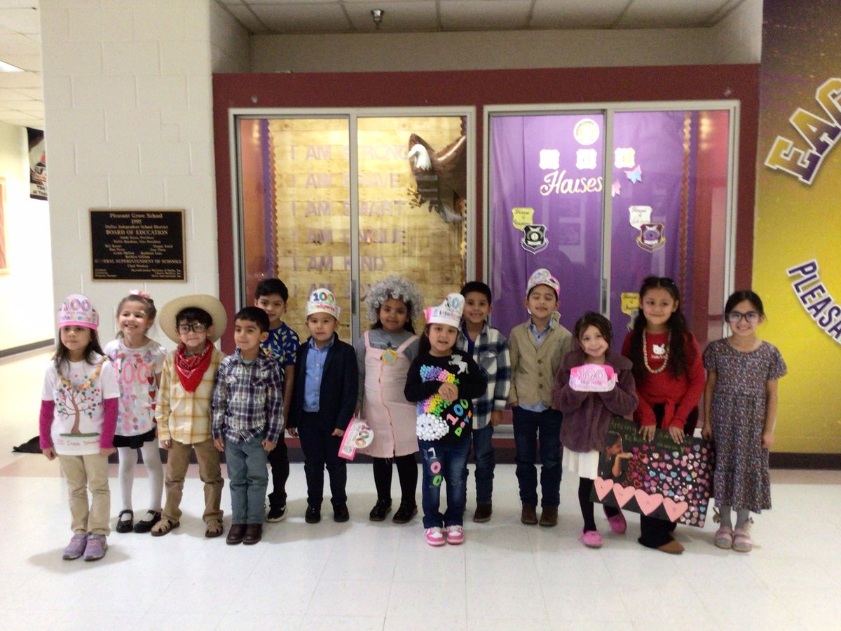 Pleasant Grove Elementary (@pleasantgrovee2) on Twitter photo PGE Celebrating 100 Days of School 🥳📚
PGE Celebrando 100 Dias de Escuela 🥳📚 
#dallasisd #100daysofschool #learning #pge #eaglenation PGE Celebrating 100 Days of School 🥳📚
PGE Celebrando 100 Dias de Escuela 🥳📚 
#dallasisd #100daysofschool #learning #pge #eaglenation