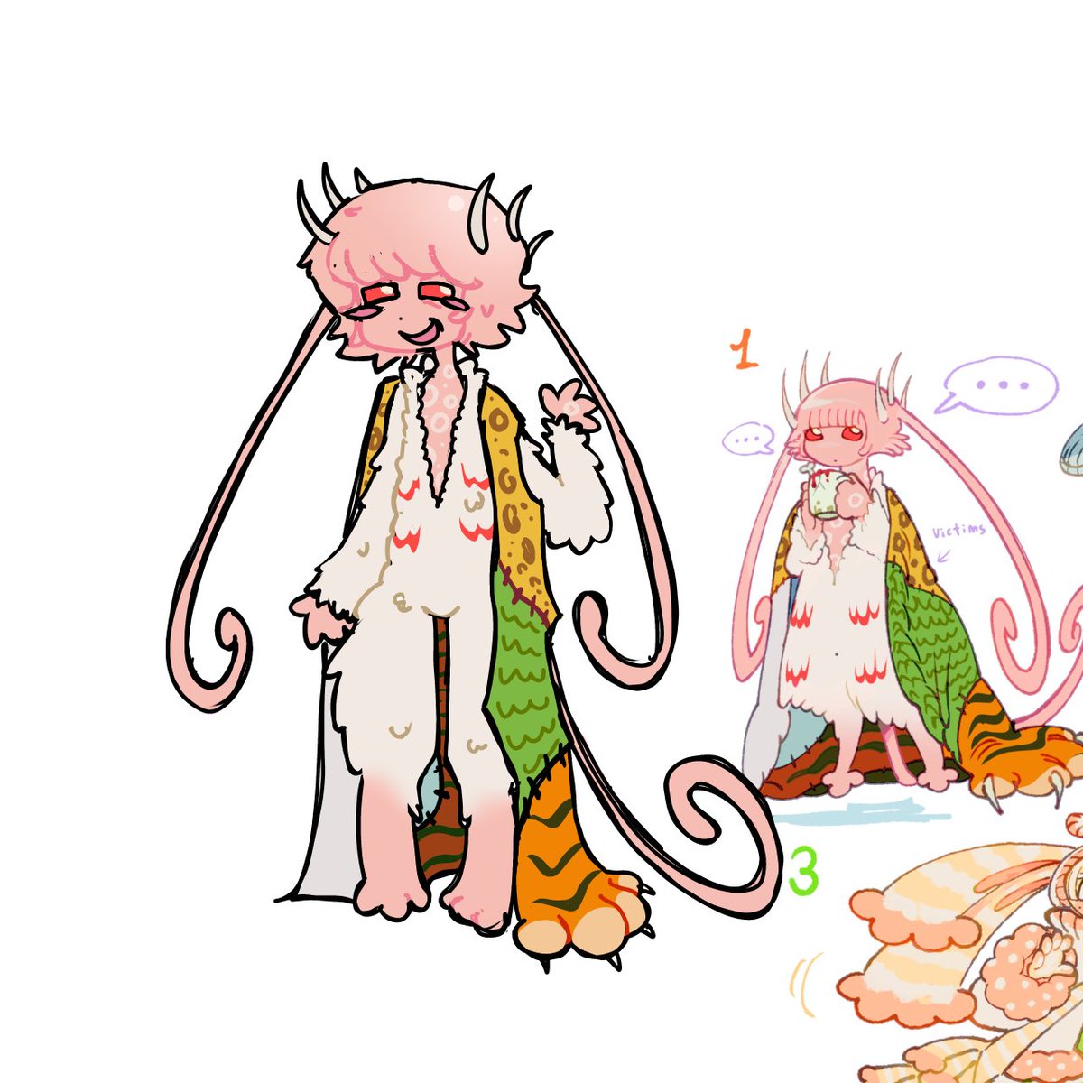 Fanart of this adopt bc I love this design oc does not belong to me