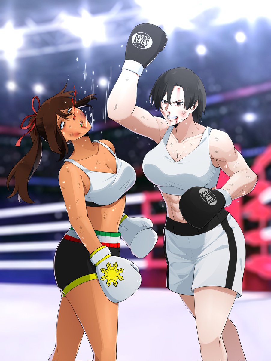 Boxing Match : Dira vs Kubera 

Dira fight Kubera in her match, both fighters show their best performance. But Dira win this fight after landed hard uppercut  on her chin

Kubera by <a href="/Artee_S02/">Artee🔞</a> 
Dira by me 
Art by <a href="/WANZilustration/">Wańz•✒️</a>