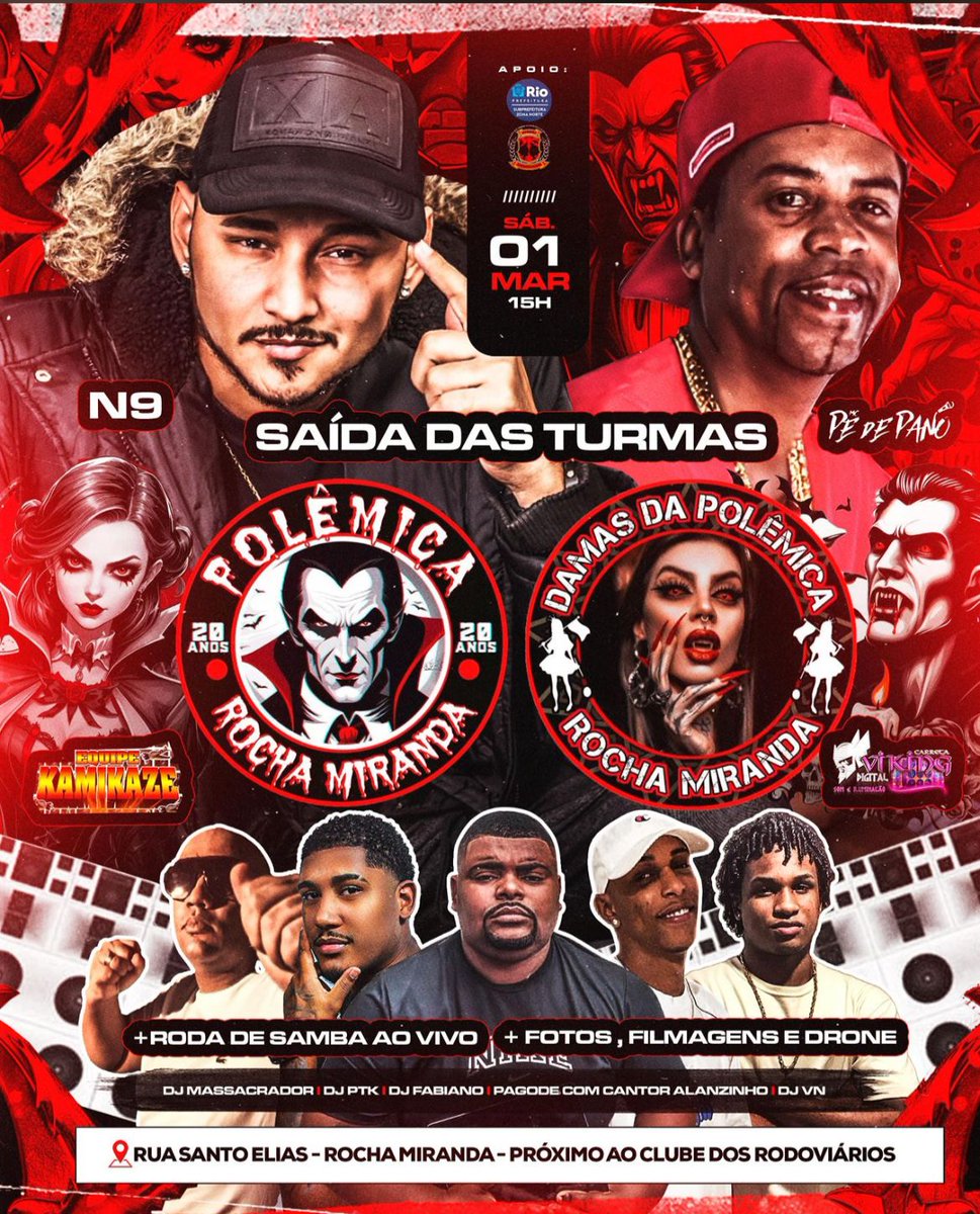 Pega essa boa aí   🅿️🎶
#01marçonossasaida
#20anos 
<a href="/turmapolemica/">Polêmica de Rocha Miranda</a> 
<a href="/DamasdaPolemica/">Damas da polêmica</a> 
#MELHORSÁBADODAVIDADEVCS