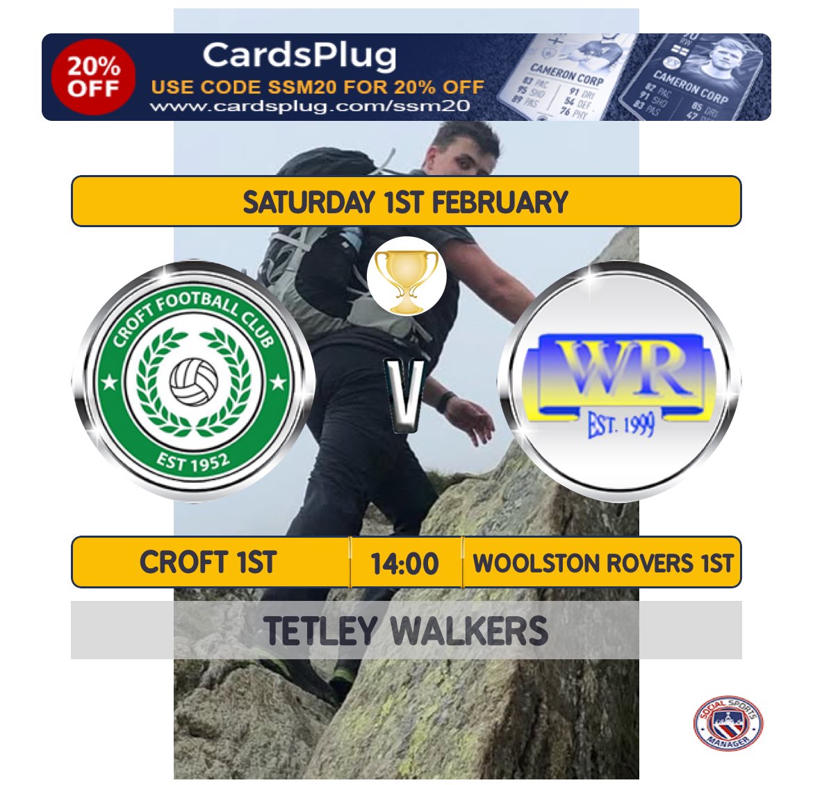 Next game:

Guardian Cup!

Tomorrow’s fixture against Woolston.

#COYG
 
🟢⚫️🟢⚫️🟢⚫️