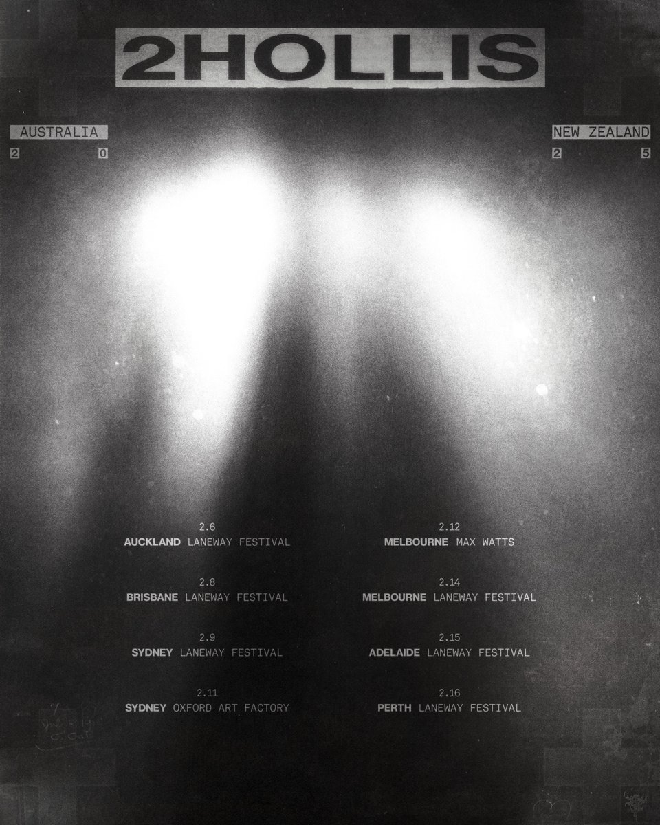 ________dap's tweet photo. tour posters for 2hollis https://t.co/x2FEeZuEiF