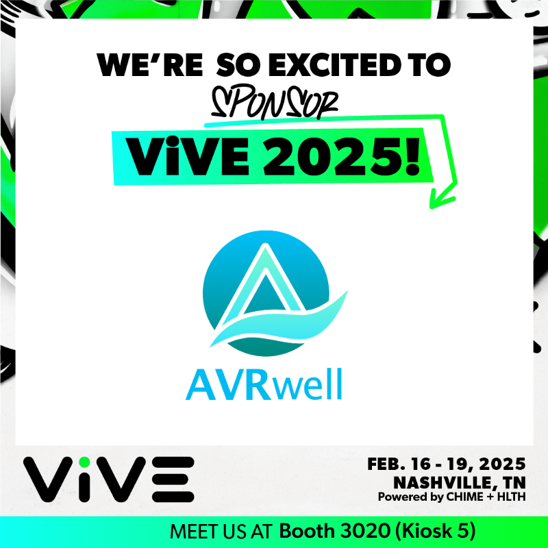 AVRwell is coming to ViVE 2025! 

Join us at Booth #3020 Kiosk 5 to experience AquaVision, our groundbreaking #VR solution for Oculomotor Training. See how immersive therapy is transforming patient care! 

Feb 16-19 | Nashville 

<a href="/theviveevent/">ViVE</a> #ViVEvent