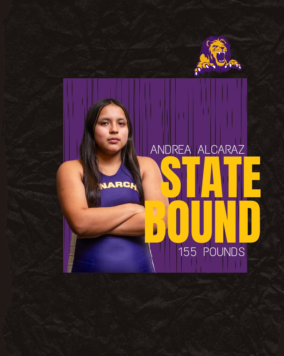 LadyMonarchWR's tweet image. Andrea Alcaraz falls in the championship bout at 155, but there will be no wrestleback. She is the second Monarch to qualify for the state tournament.