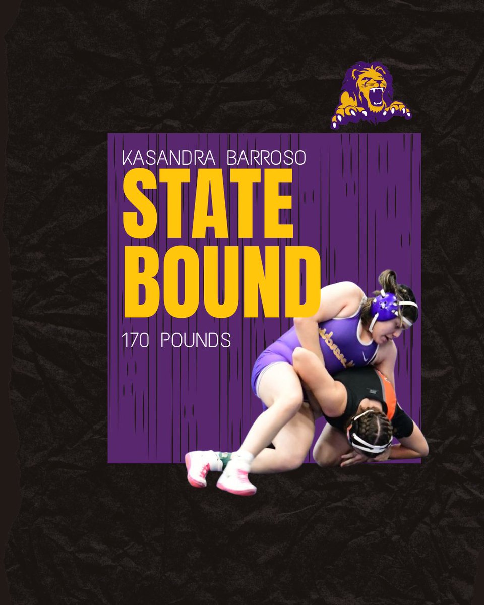 LadyMonarchWR's tweet image. Kasandra Barroso falls in the finals at 170 but there is no wrestleback. She will finish her senior season at the state tournament.