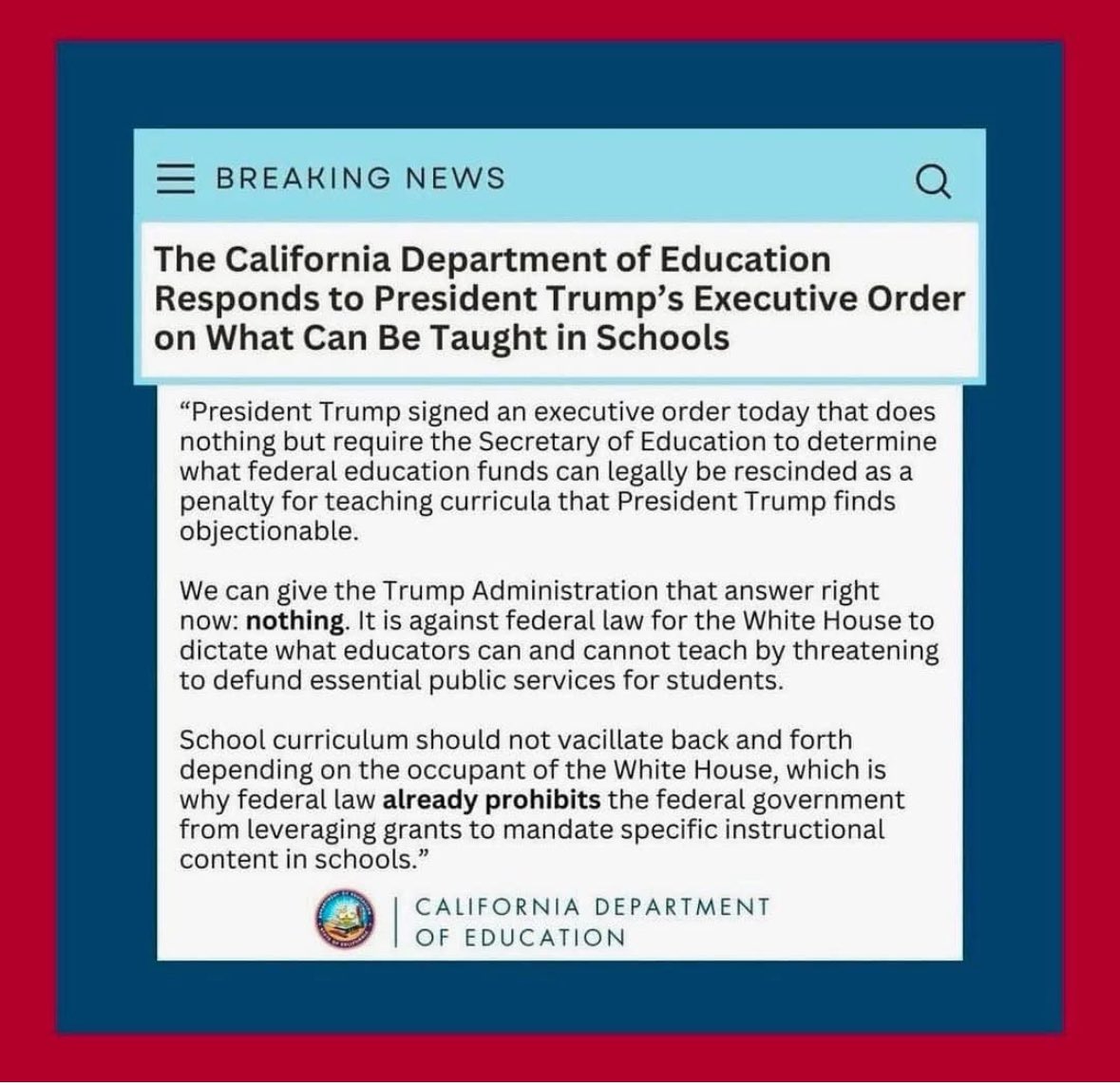 California is not playing!! So happy I live in this state!