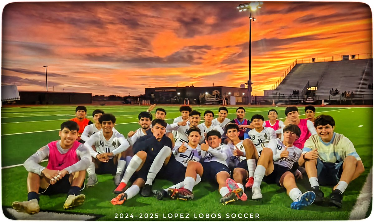 LHSLopezLobos's tweet photo. Our #LopezLobos Varsity Boys Soccer Team dominated with an 8-0 win over Edcouch-Elsa!
Goal scorers:
⚽⚽⚽ Diego Guerra (Hat trick!)
⚽⚽ Chacho Zuniga
⚽ Damian Resendez
⚽ Jonathan Gomez
⚽ Angel Pompa
Amazing performance Lobos! Let’s keep the momentum going! 🔥⚽ #BISD https://t.co/oBtXfuLuly
