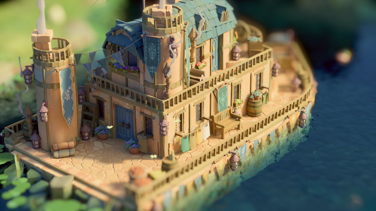 naydcasart's tweet photo. House Boat ⛴️ #TinyGlade #Tinydaily https://t.co/FlcXFrwy0r