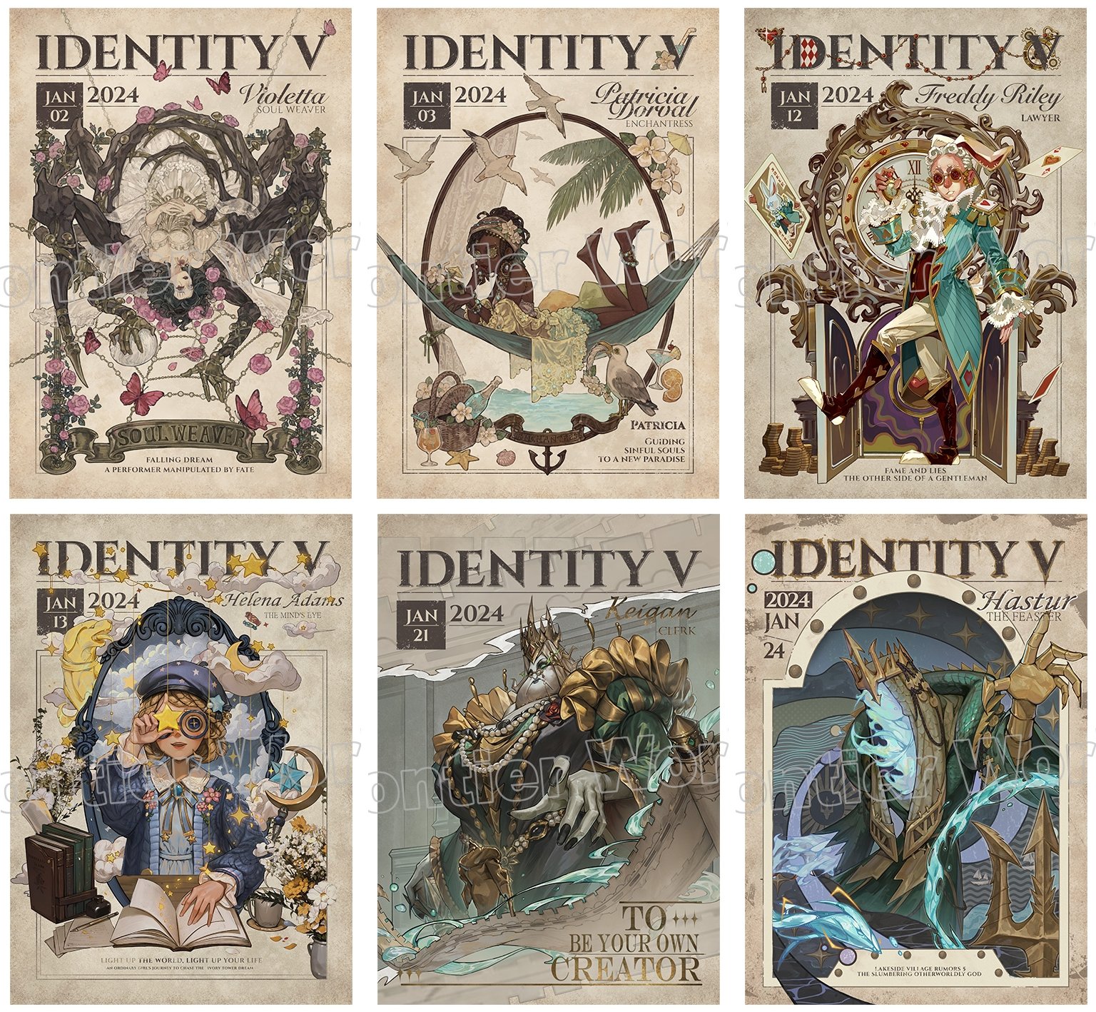 Identity V CHARACTER DAY ポストカード　心理学者　20 IdentityV 第五人格 初詣 2025 ポストカード | spacetimes