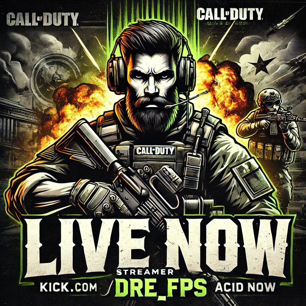 DRE_OFPS's tweet photo. 🚨 LIVE NOW! 🚨
Tactical plays, high-intensity action, and big Ws—Call of Duty is about to get wild! 🔥💀
🔗 https://t.co/IUfXxnZyHH
Pull up & witness the carnage! 🎯
#CoD #FPS #KickStreamer #DREFPS #GamingLife https://t.co/B2yJhZFVOl
