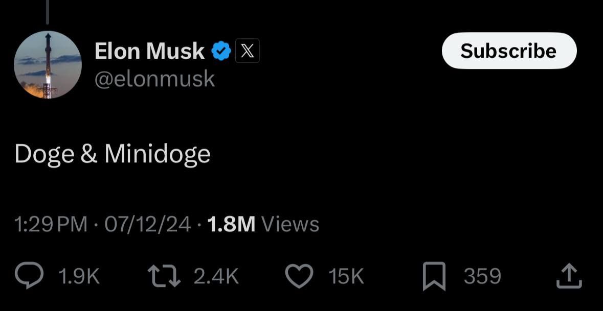 sundy8882's tweet photo. @_dogegod_ DOGE &amp;MINIDOGE ARE family @EthMinidoge @elonmusk https://t.co/nJN8MatF05