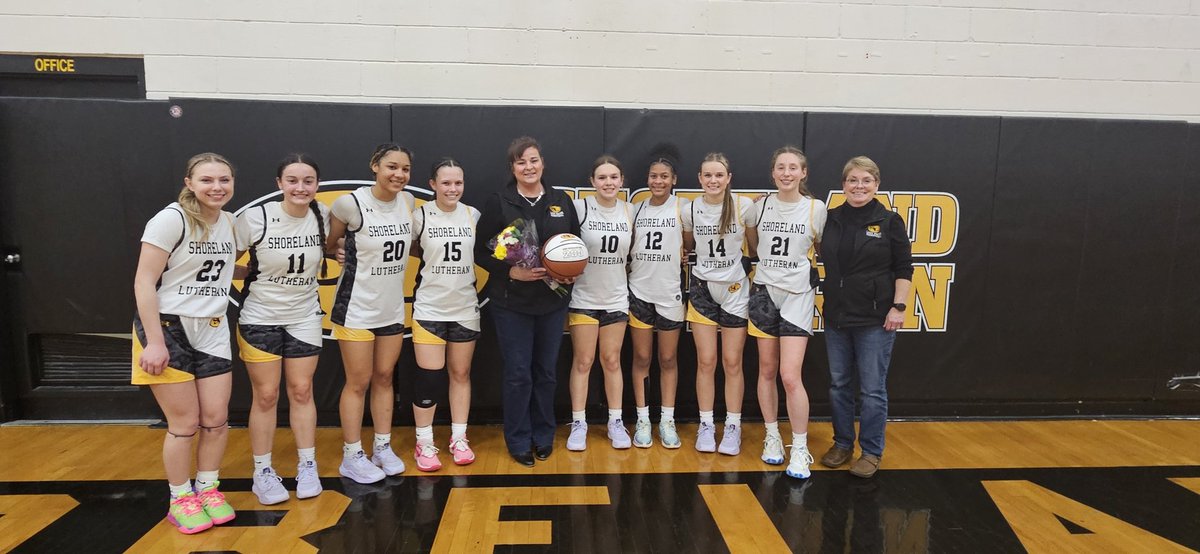 With the win tonight Coach Bahr wins her 200th career victory!!  What an amazing feat for an amazing coach!