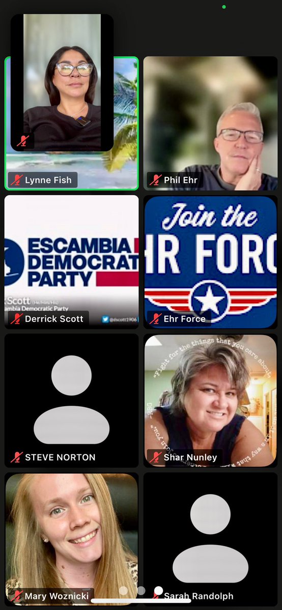 EhrForce's tweet photo. Friday afternoon phone banking with @EscambiaDems, @DemsOfOkaloosa, @SRFLDEC, and the Veterans Caucus—reaching Panhandle voters who finally feel heard. This is how we rebuild. #WereDoneWaiting https://t.co/VXtDXGOCTq