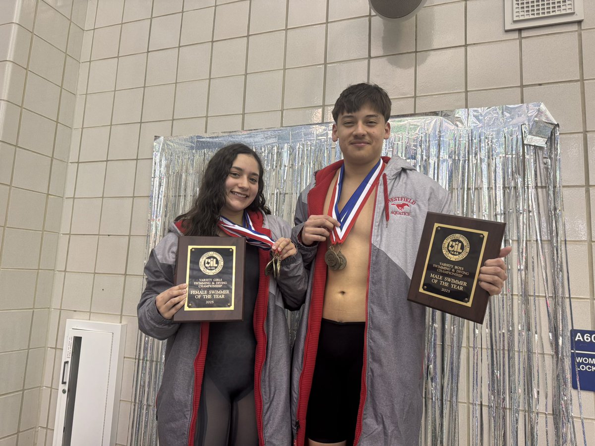 Westfield_SWIM's tweet photo. Incredible day of swimming  . MVP for both Boys' and Girls' swimming based on power points.  2nd overall in girls and 3rd overall in boys. @SpringISDAthl @SpringISD @whsmustangs https://t.co/U8qU5vv9eP