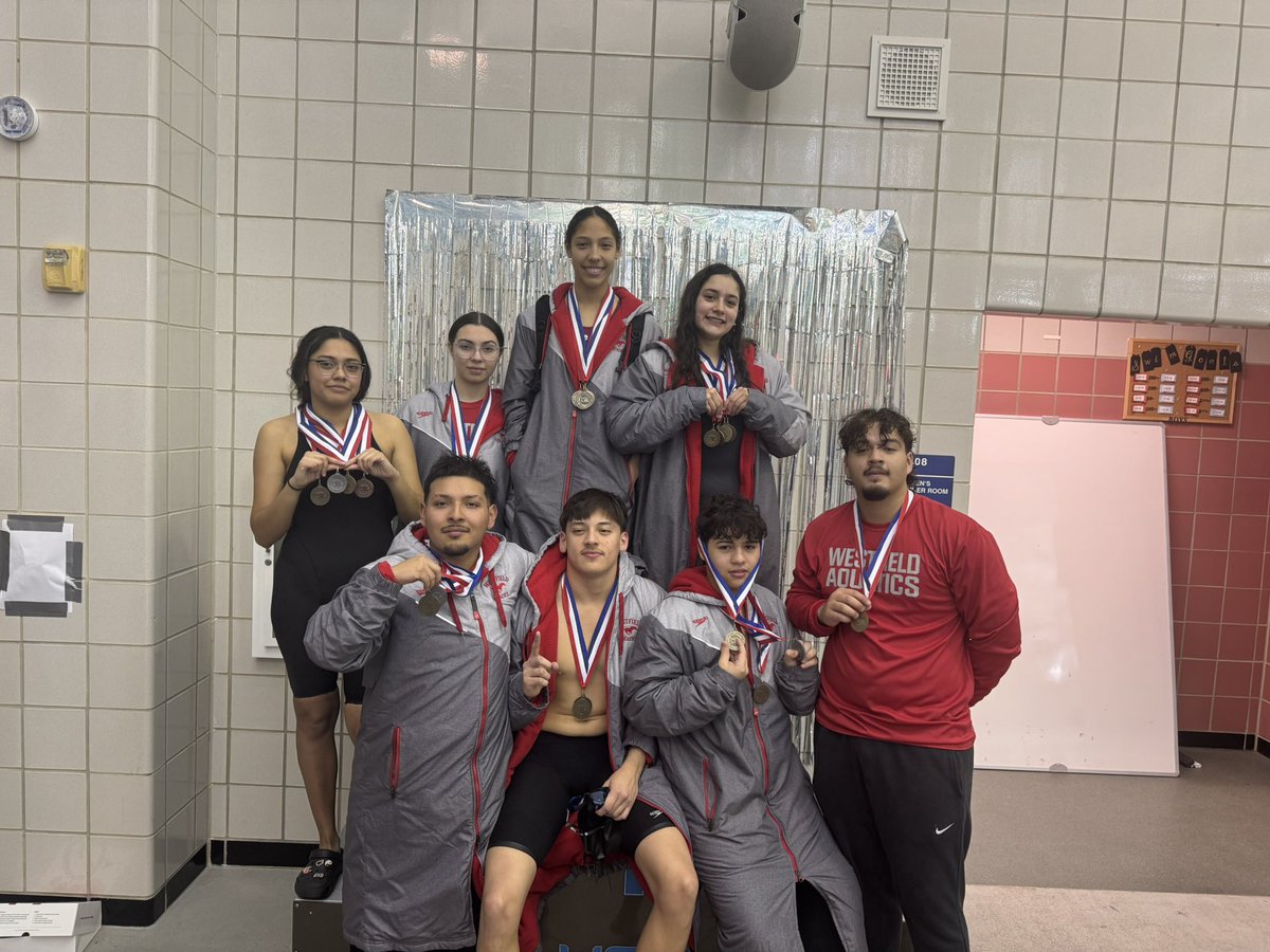 Westfield_SWIM's tweet photo. Incredible day of swimming  . MVP for both Boys' and Girls' swimming based on power points.  2nd overall in girls and 3rd overall in boys. @SpringISDAthl @SpringISD @whsmustangs https://t.co/U8qU5vv9eP