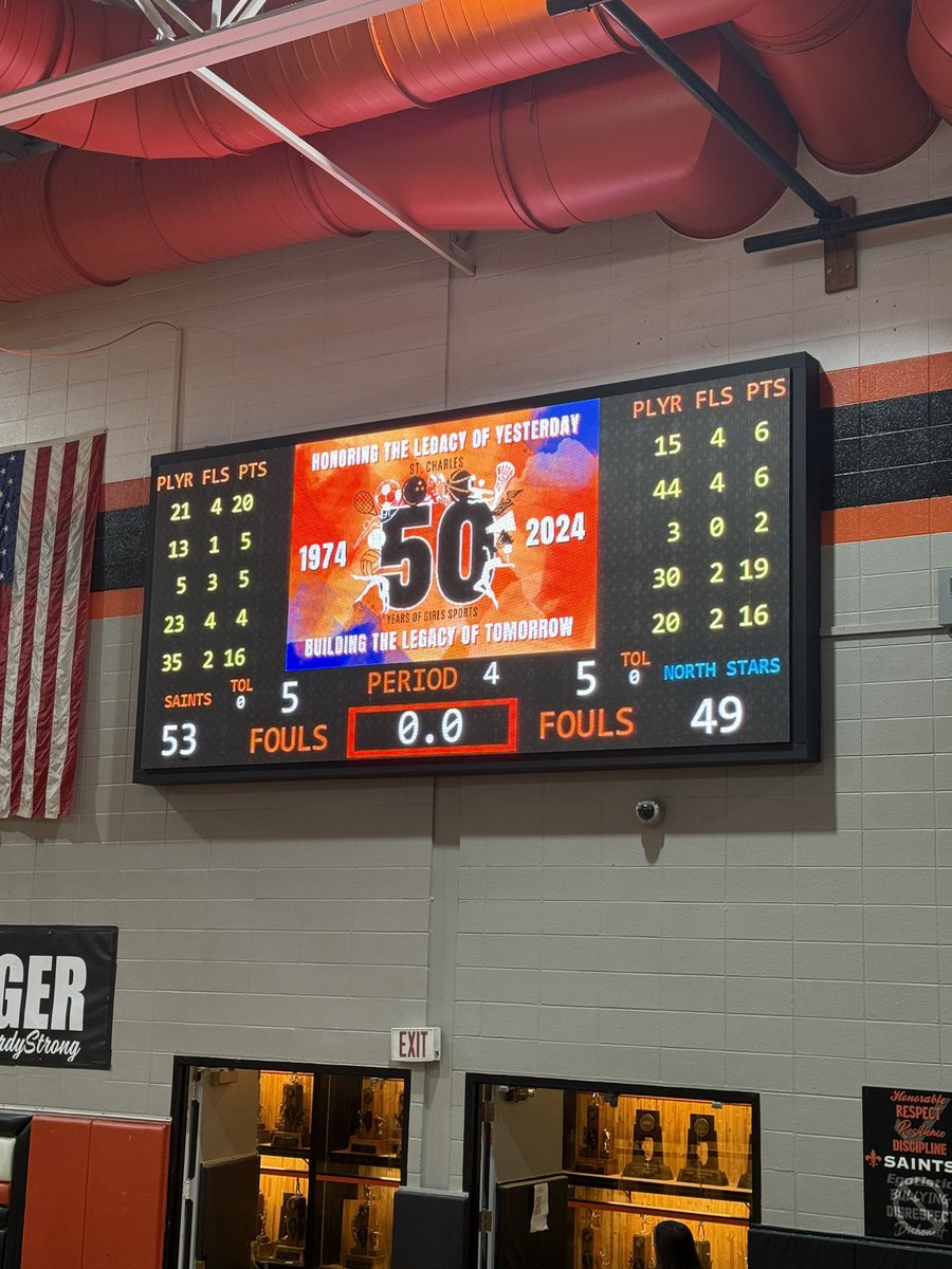 SAINTS WIN!!

On Legacy Night, your Lady Saints beat St. Charles North in an exhilarating crosstown classic. 11-0 in conference so far! 

Way to go Saints fighting all the way to the end! What a game!!!! 

#SaintsPride ⚜️
